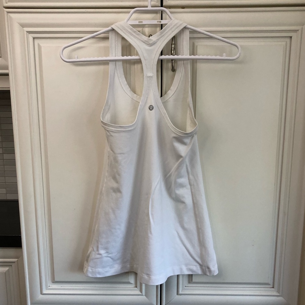 lululemon athletica White Racerback Tank Top - Picture 6 of 7